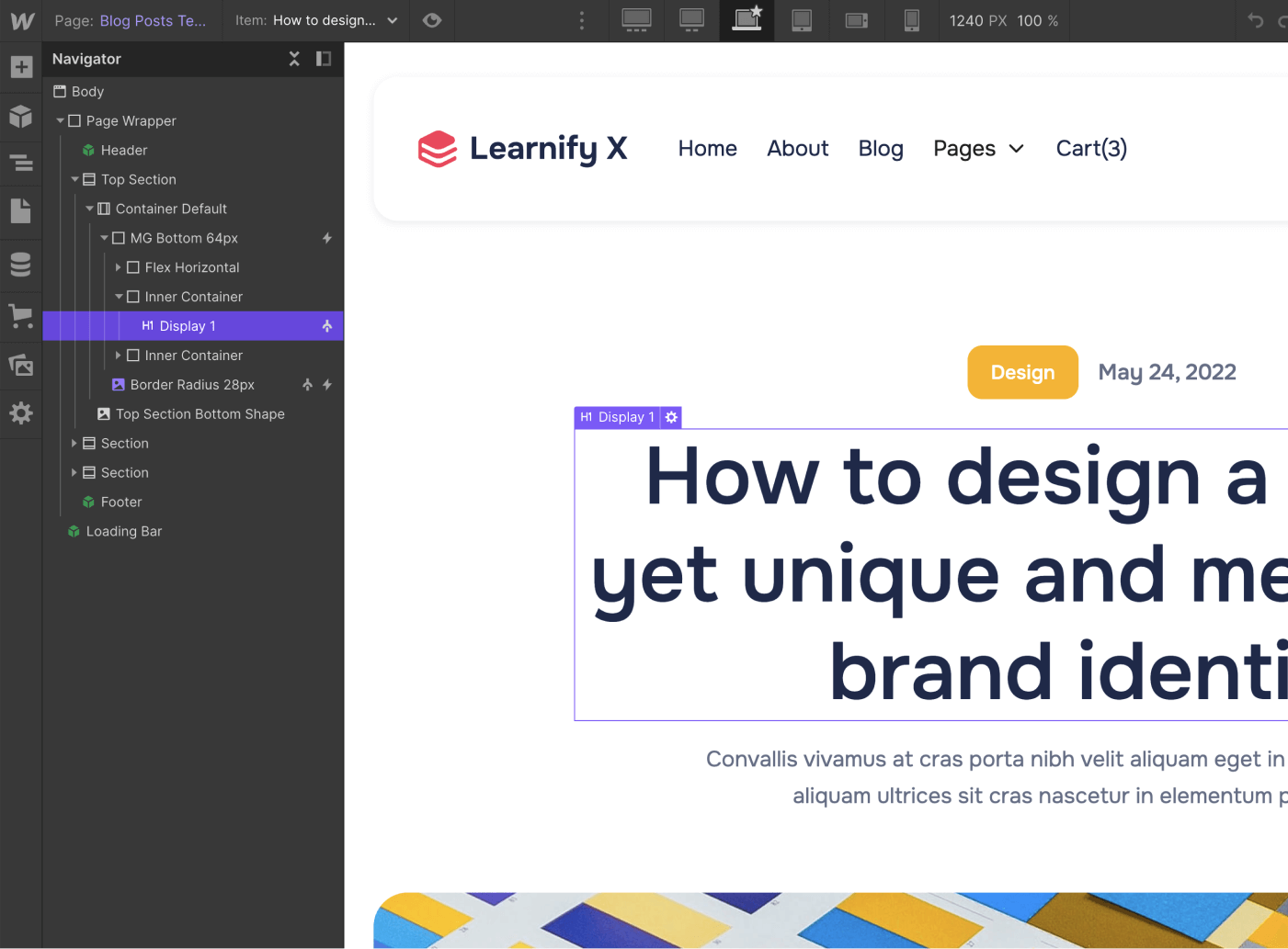 Blog Post - Learnify X Webflow Template